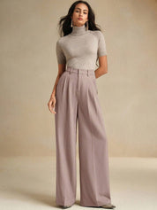 Kotty Women Relaxed Fit High-Rise Formal Trousers