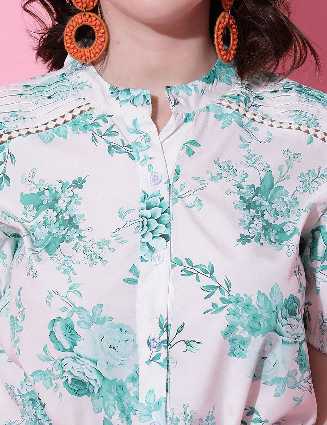 Kotty Women Floral Printed Puff Sleeve Fit & Flare  Dress