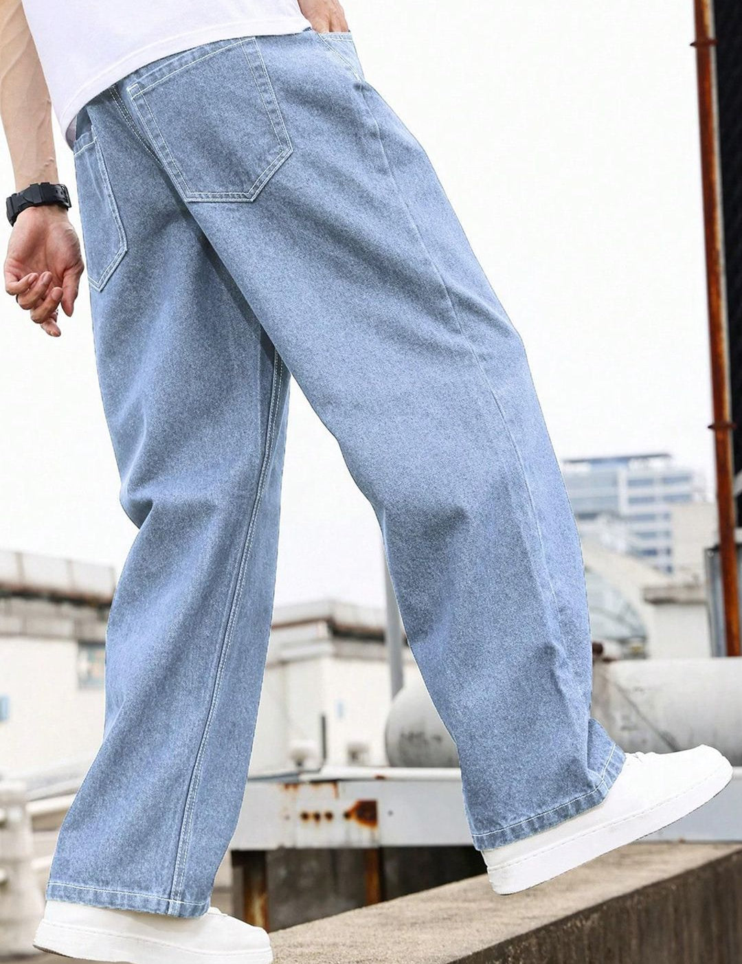 Kotty Men Regular Fit Low-Rise Clean Look Stretchable Jeans