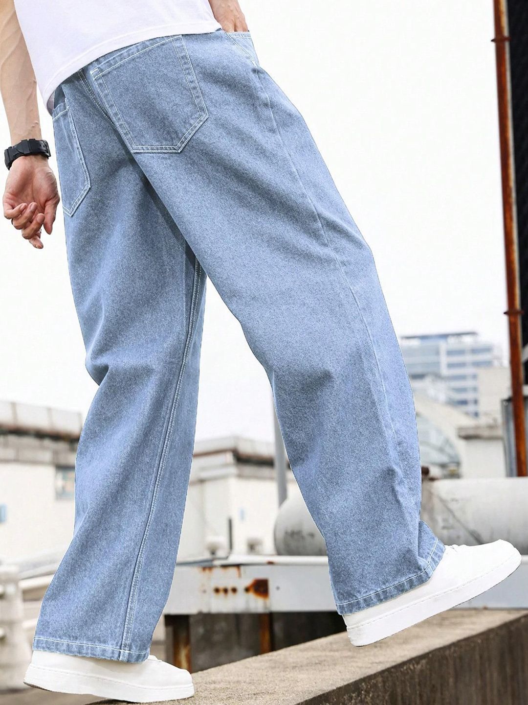 Kotty Men Regular Fit Low-Rise Clean Look Stretchable Jeans