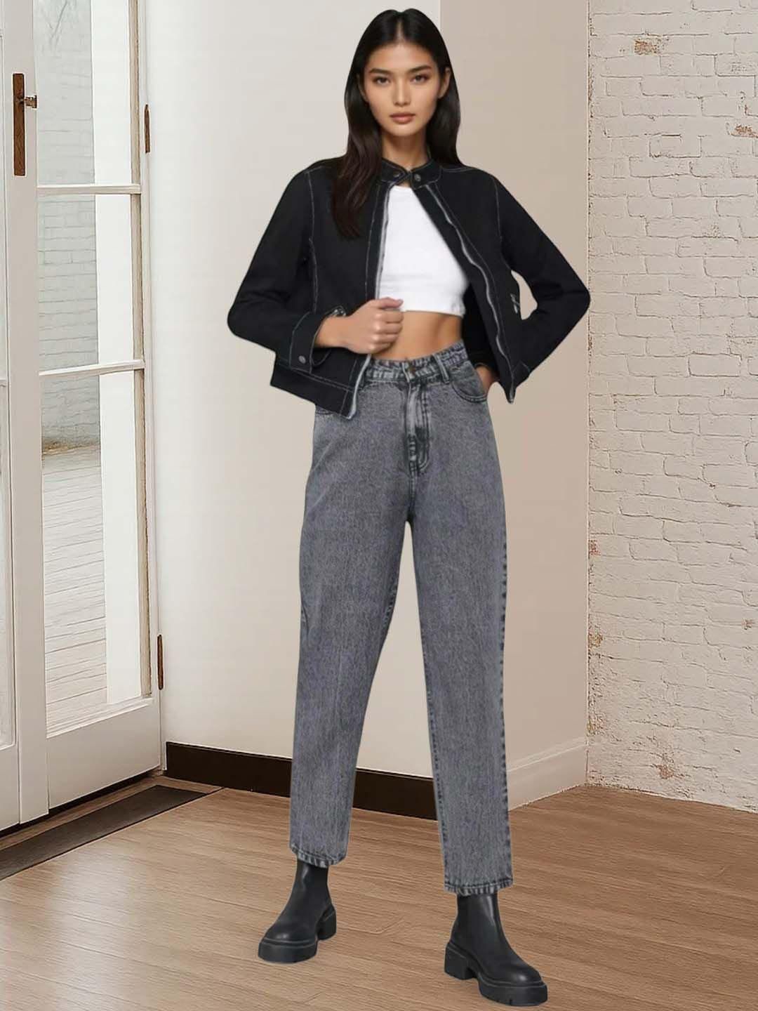 Kotty Women Collarless Denim Jacket