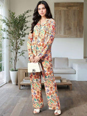 Kotty Printed Shirt With Trousers