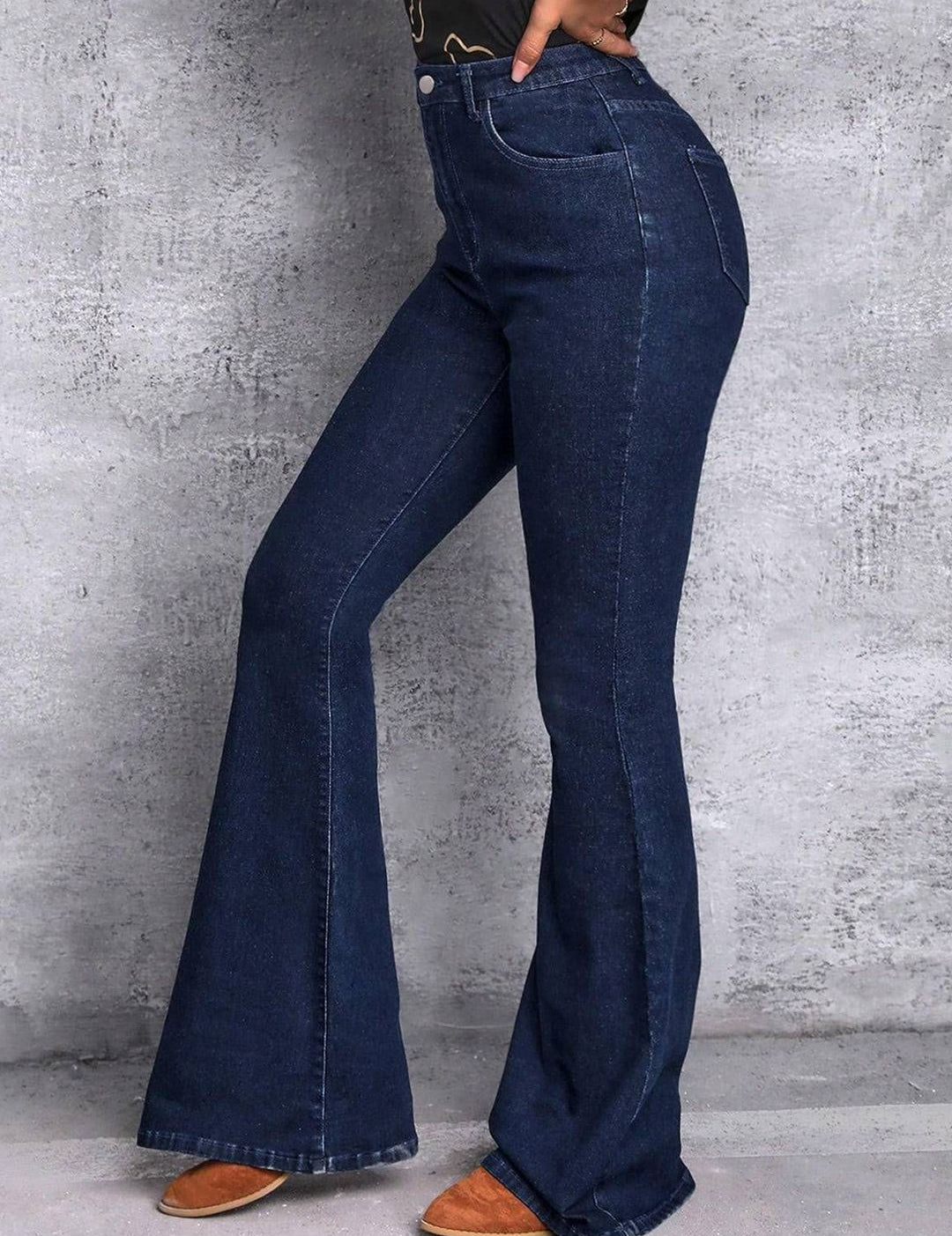 Kotty Women Jean Bootcut High-Rise Light Fade Stretchable Jeans