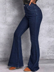 Kotty Women Jean Bootcut High-Rise Light Fade Stretchable Jeans