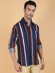 Kotty Men Relaxed Spread Collar Graphic Printed Casual Shirt