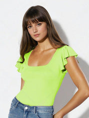 Kotty Women Solid Scoop Neck Top