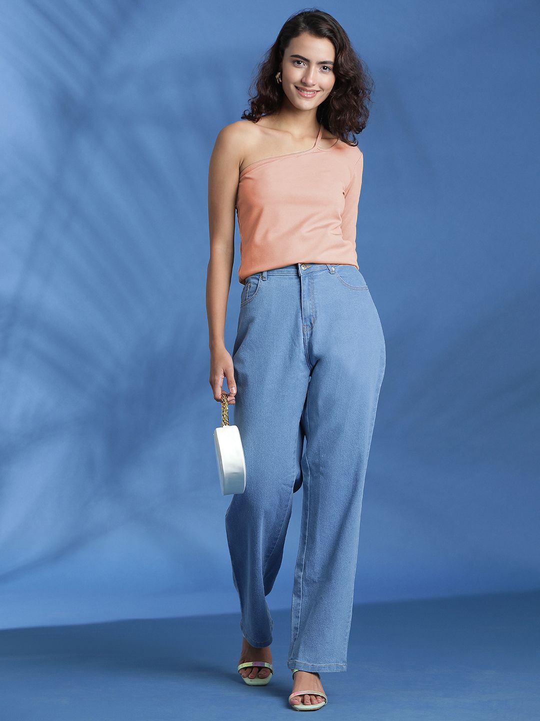 Kotty Women Solid One Shoulder Top