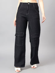 Kotty Women Straight Fit High-Rise Stretchable Jeans