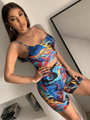 Kotty Abstract Printed Top & Shorts