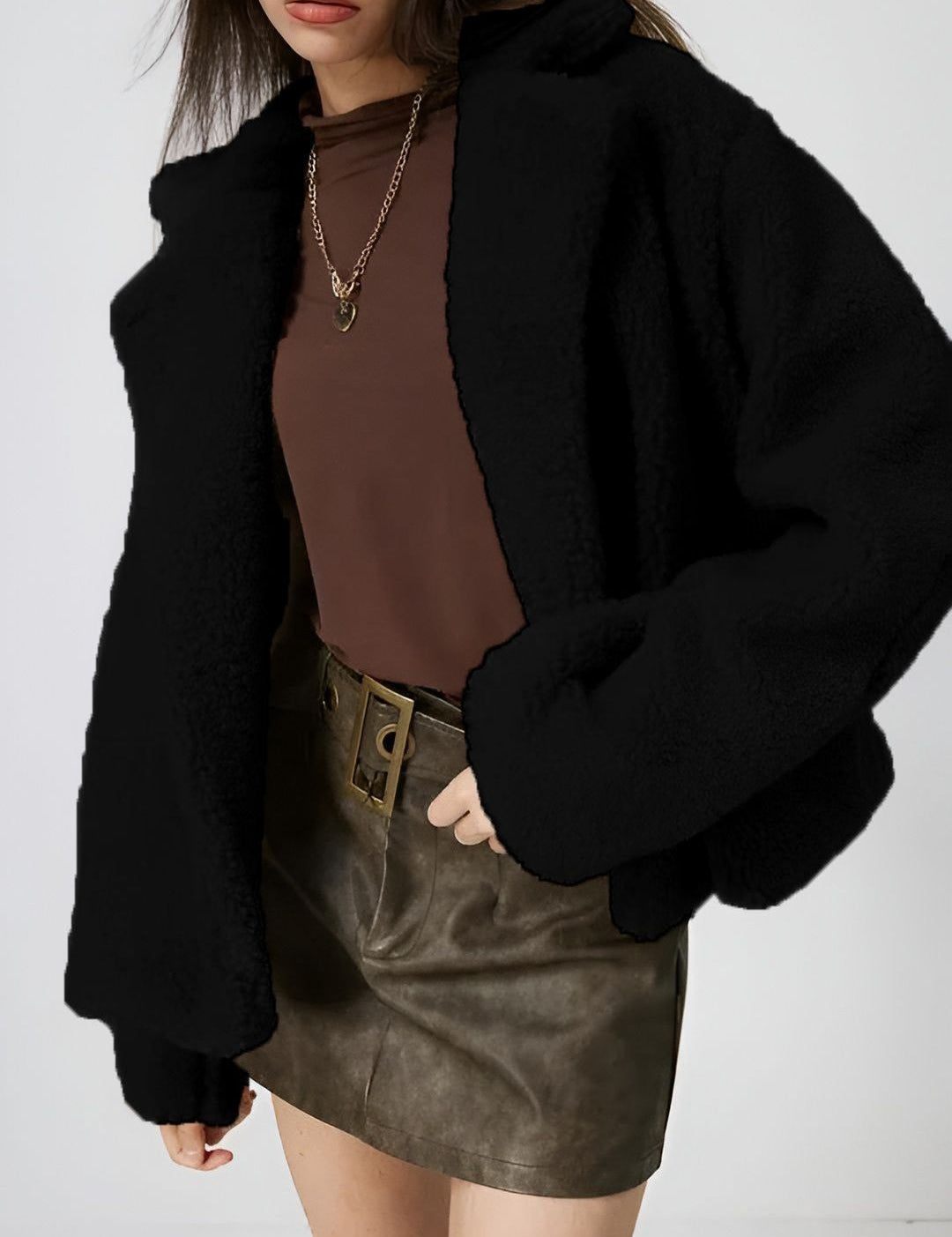 Kotty Lightweight Open Front Lapel Collar Jacket