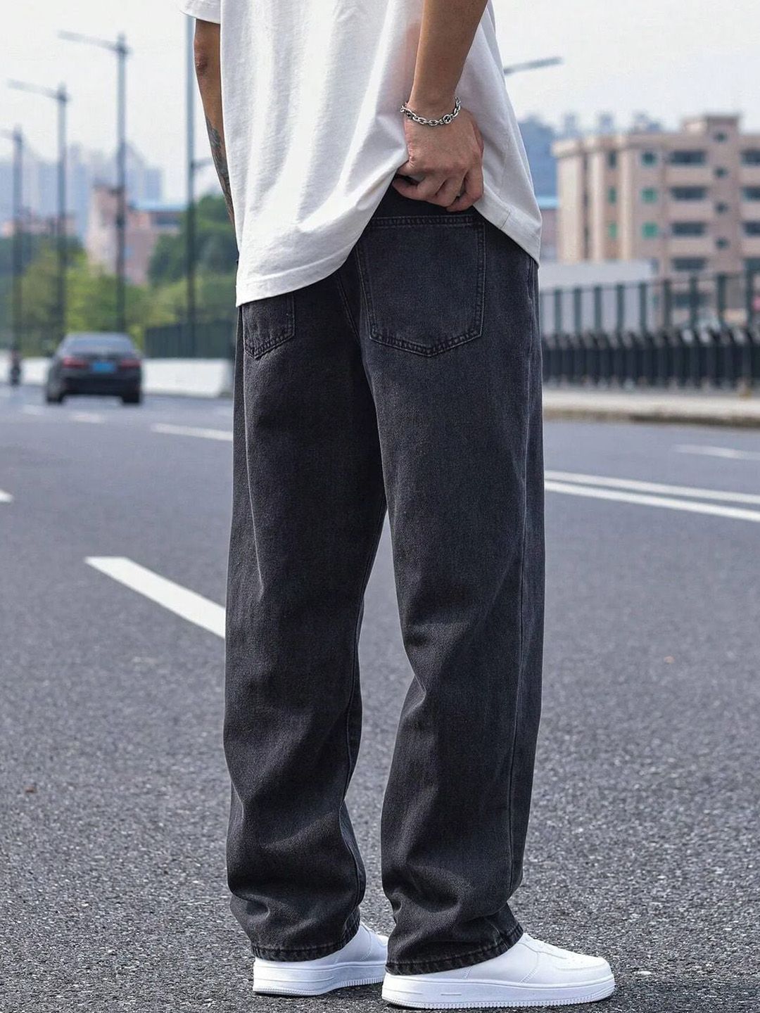 Kotty Men Cotton Relaxed Fit Mid-Rise Stretchable Jeans