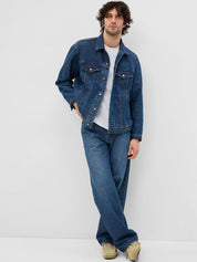 Kotty Men Solid Denim Jacket