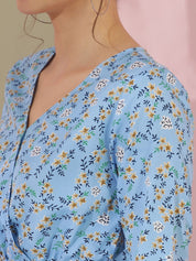 Kotty Women Floral Printed Fit & Flare Mini Dress