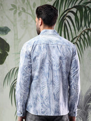 Kotty Men Spread Collar Abstract Printed Casual Shirt