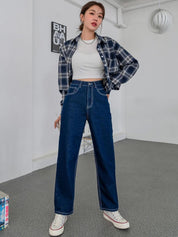 Kotty Women High-Rise Straight Fit Stretchable Jeans