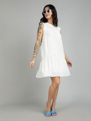 Kotty Women Flared Sleeve Fit & Flare Dress