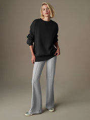 Kotty Women Round Neck Long Sleeves Sweatshirt