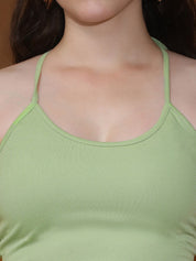 Kotty Women Solid Tie-Up Neck Bodycon Midi Dress