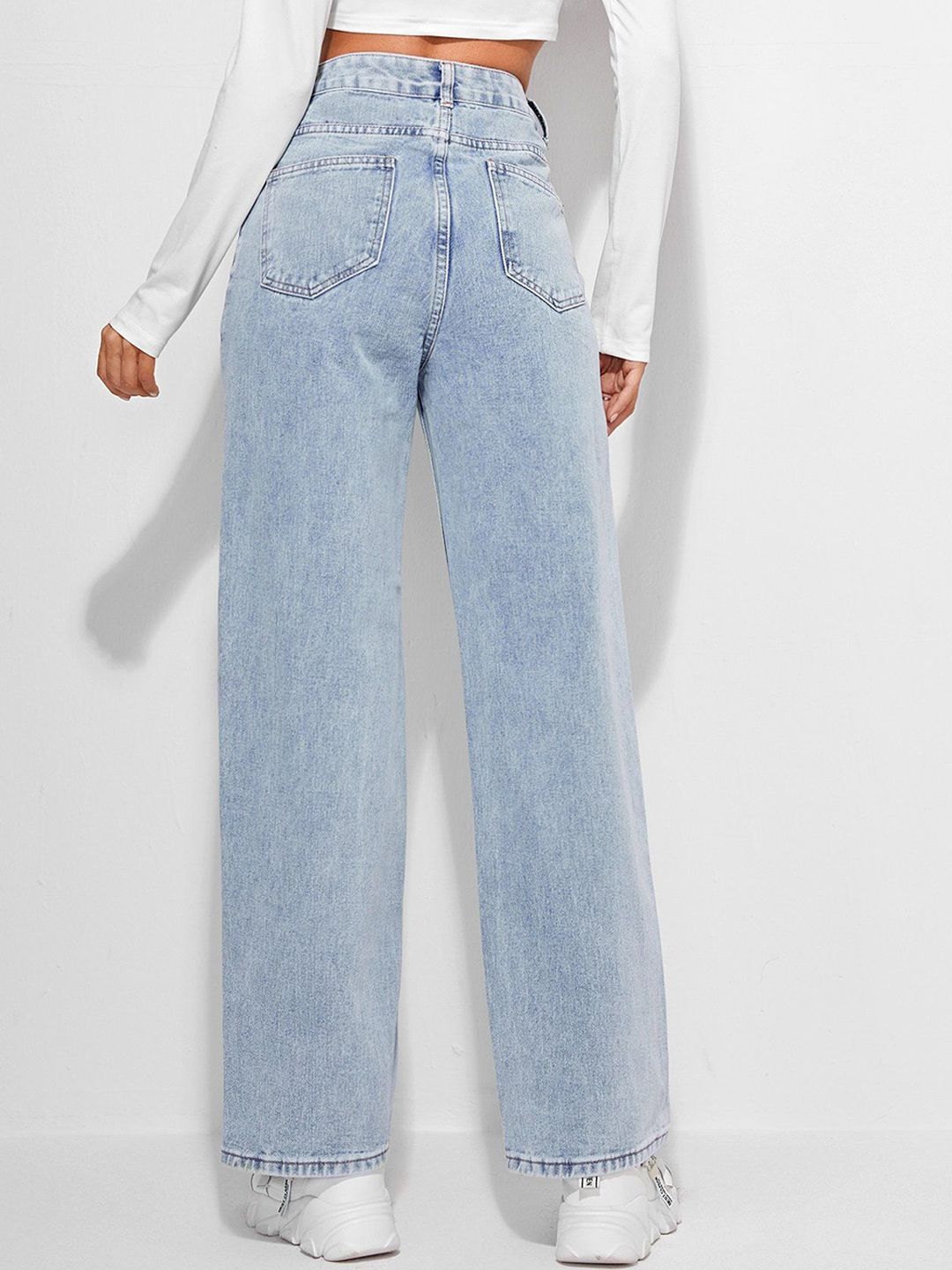 Kotty Women Jean Straight Fit High-Rise Stretchable Jeans