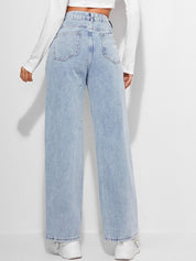 Kotty Women Jean Straight Fit High-Rise Stretchable Jeans