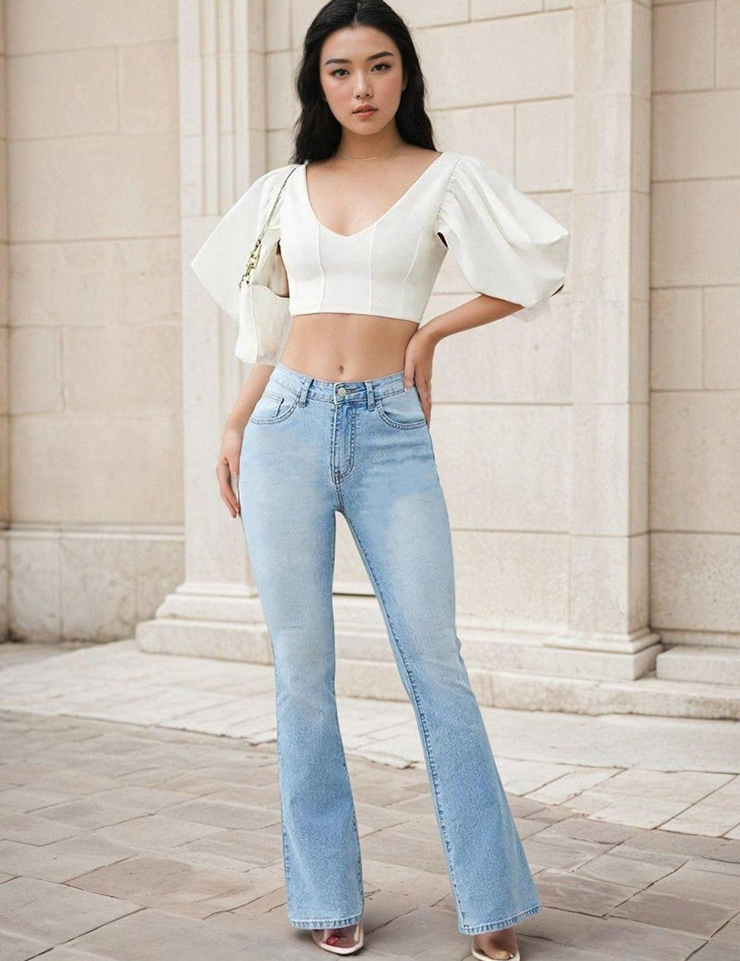 Kotty Women Bootcut High-Rise Stretchable Jeans