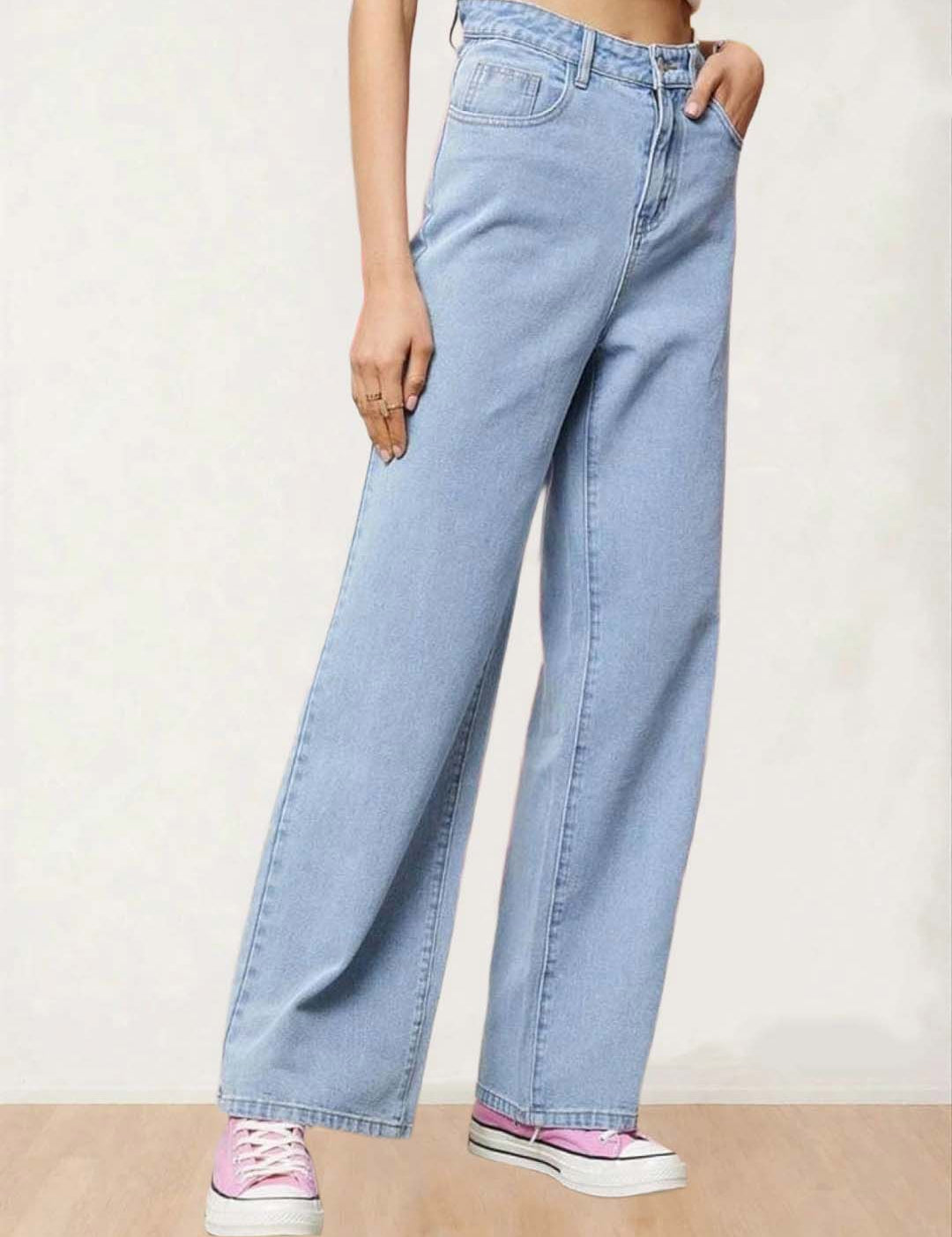 Kotty Women Straight Fit High-Rise Stretchable Jeans