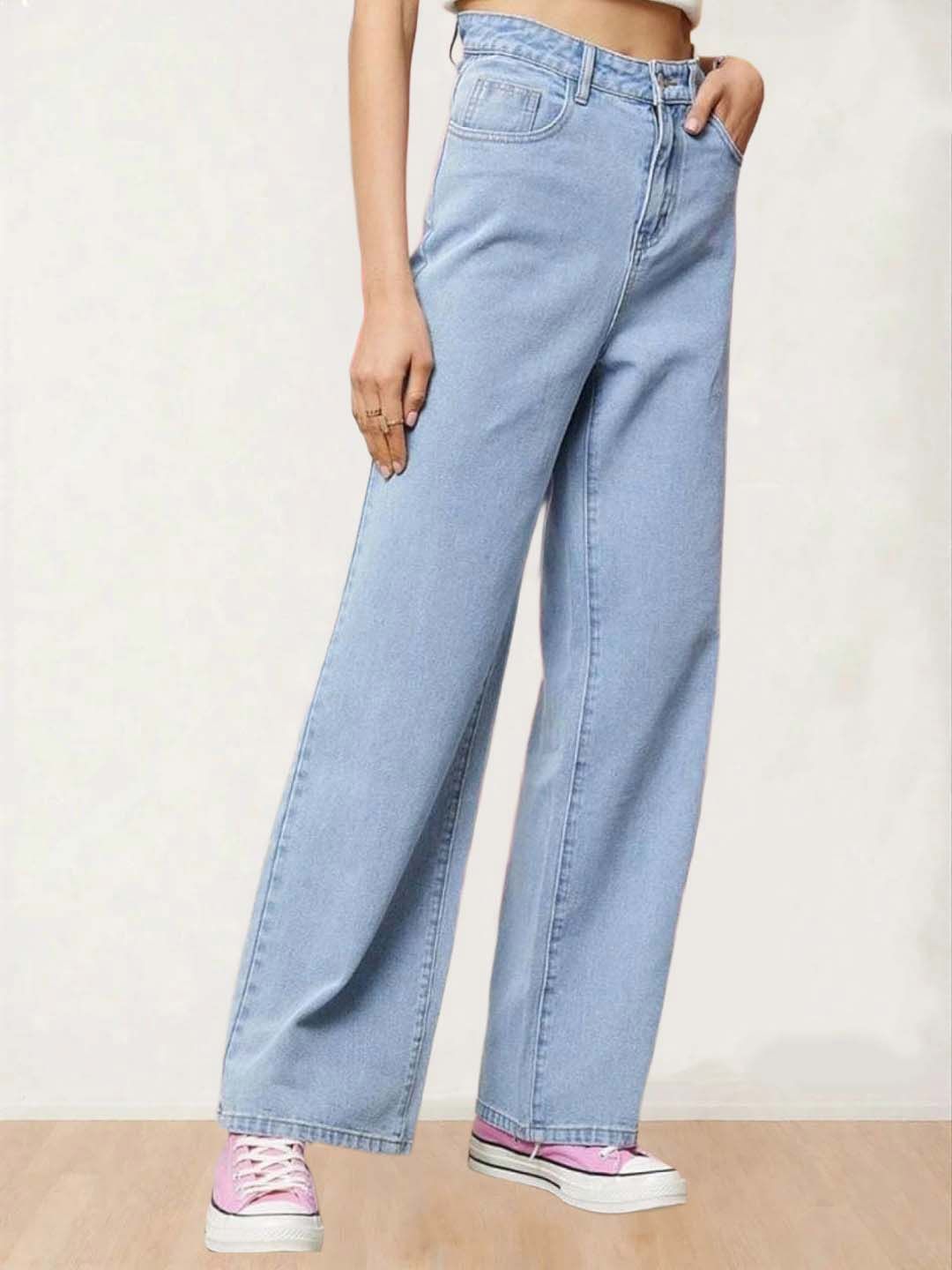 Kotty Women Straight Fit High-Rise Stretchable Jeans