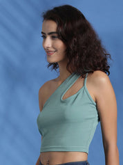 Kotty Women Solid One Shoulder Top