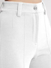 Kotty Women Colourblocked High-Rise Pleated Regular Trousers