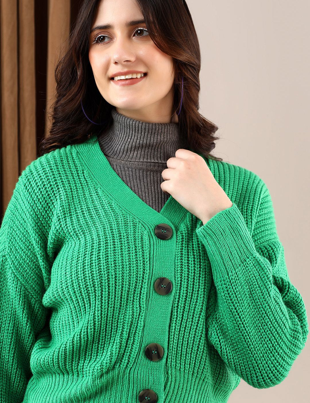 Kotty Women Ribbed Cardigan