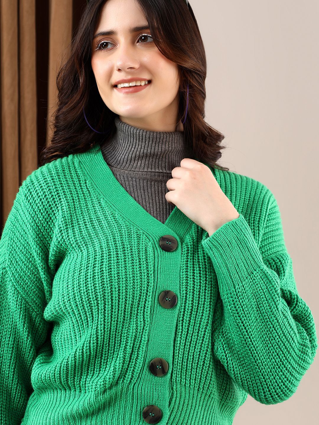 Kotty Women Ribbed Cardigan