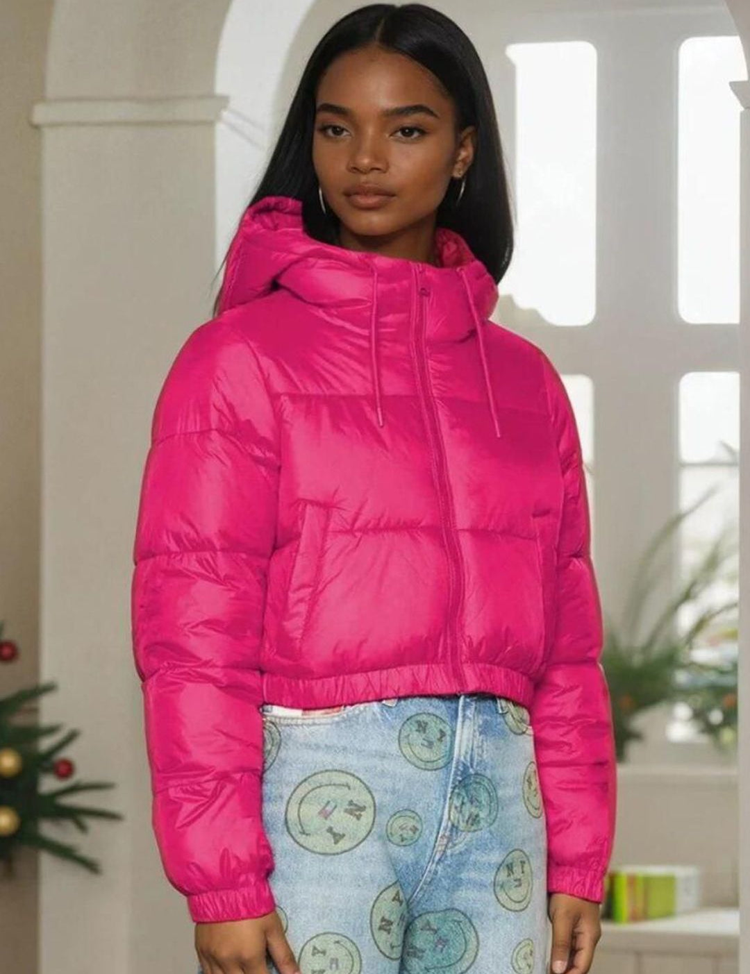 Kotty Women Hooded Solid Lightweight Puffer Jacket