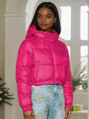 Kotty Women Hooded Solid Lightweight Puffer Jacket