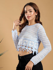 Kotty Women Round Neck Crop Top