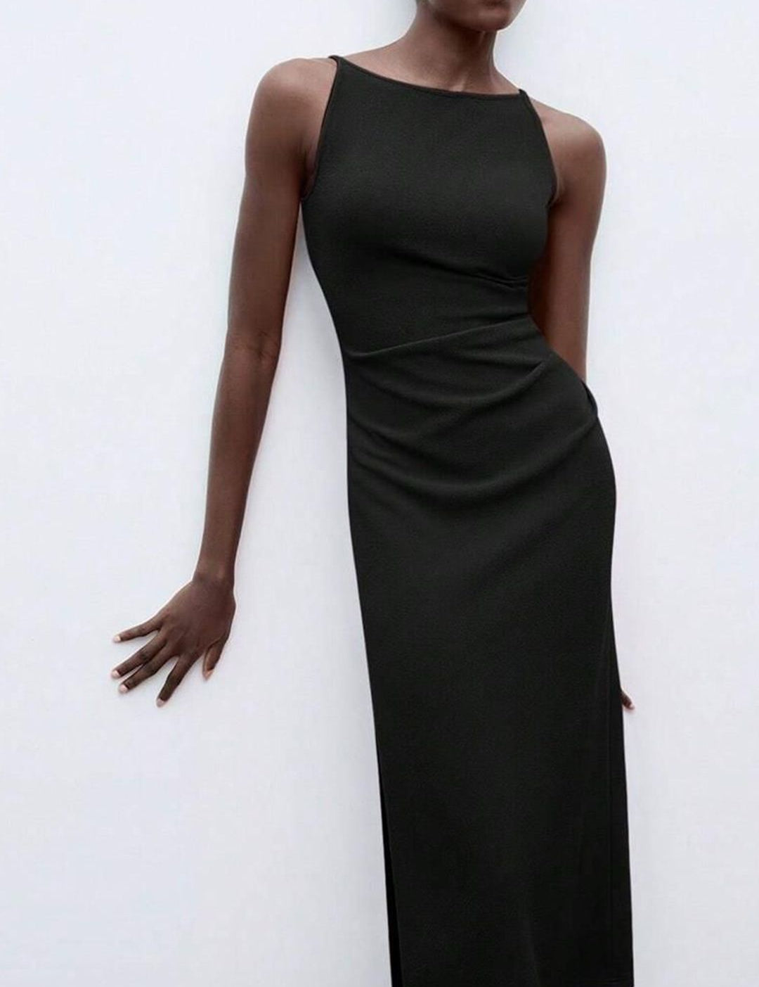 Kotty Boat Neck Bodycon Midi Dress