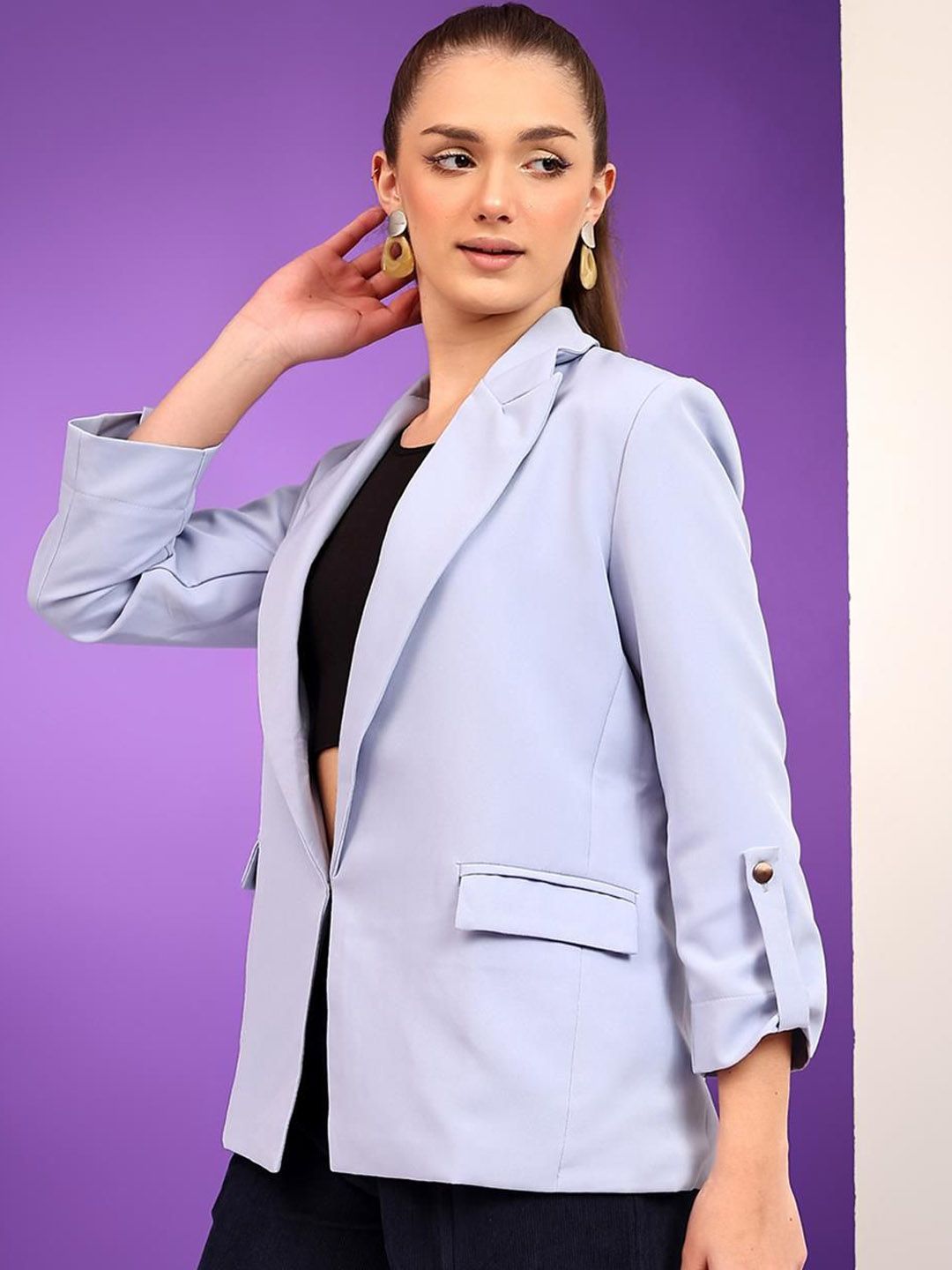 Kotty Notched Lapel Single Breasted Blazer