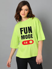 Kotty Women Typography Printed T-shirt