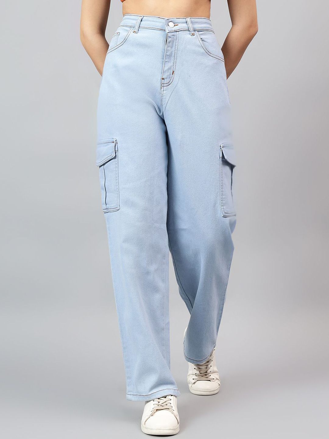 Kotty Women Straight Fit High-Rise Stretchable Jeans