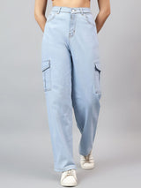 Kotty Women Straight Fit High-Rise Stretchable Jeans