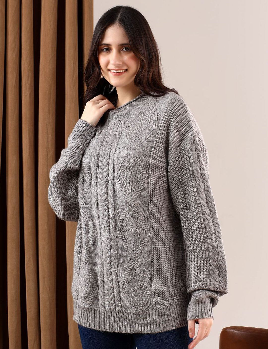 Kotty Women Cable Knit Pullover