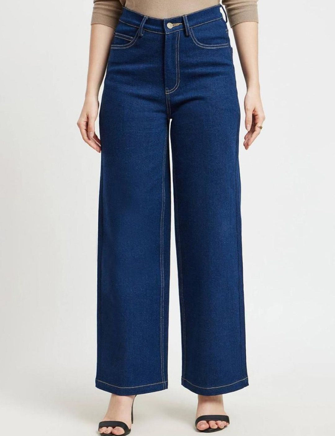 Kotty Women Wide Leg High-Rise Stretchable Jeans