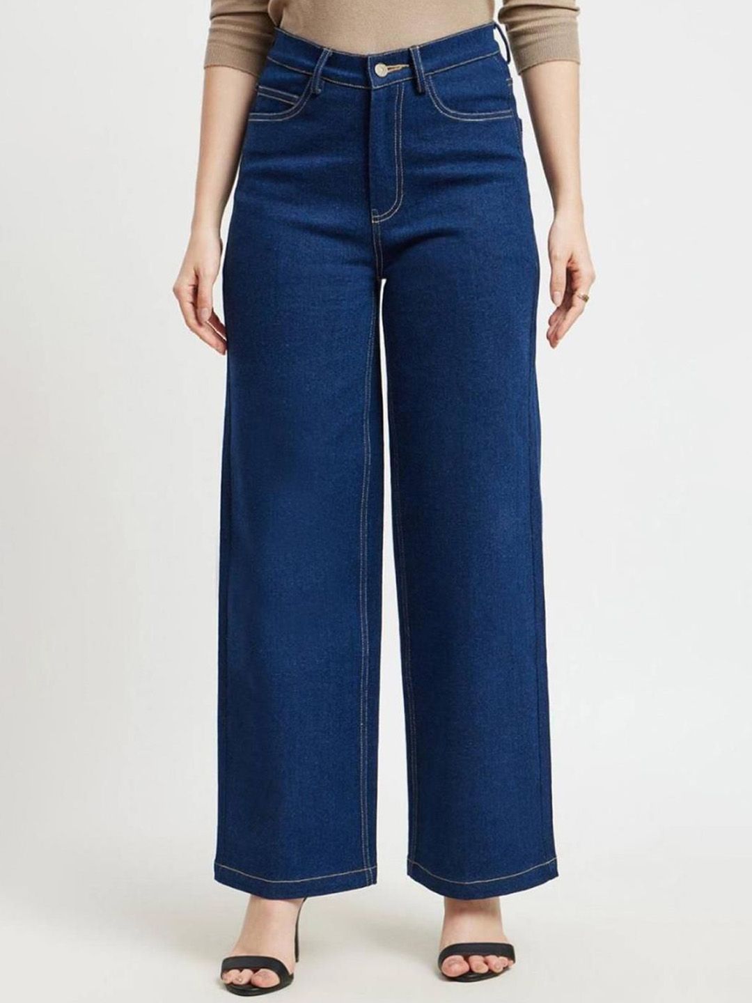 Kotty Women Wide Leg High-Rise Stretchable Jeans