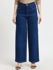 Kotty Women Wide Leg High-Rise Stretchable Jeans