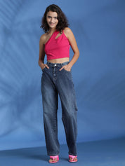 Kotty Women Solid One Shoulder Top