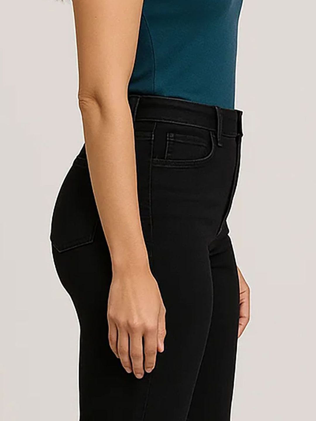 Kotty Women Straight Fit High-Rise Stretchable Jeans