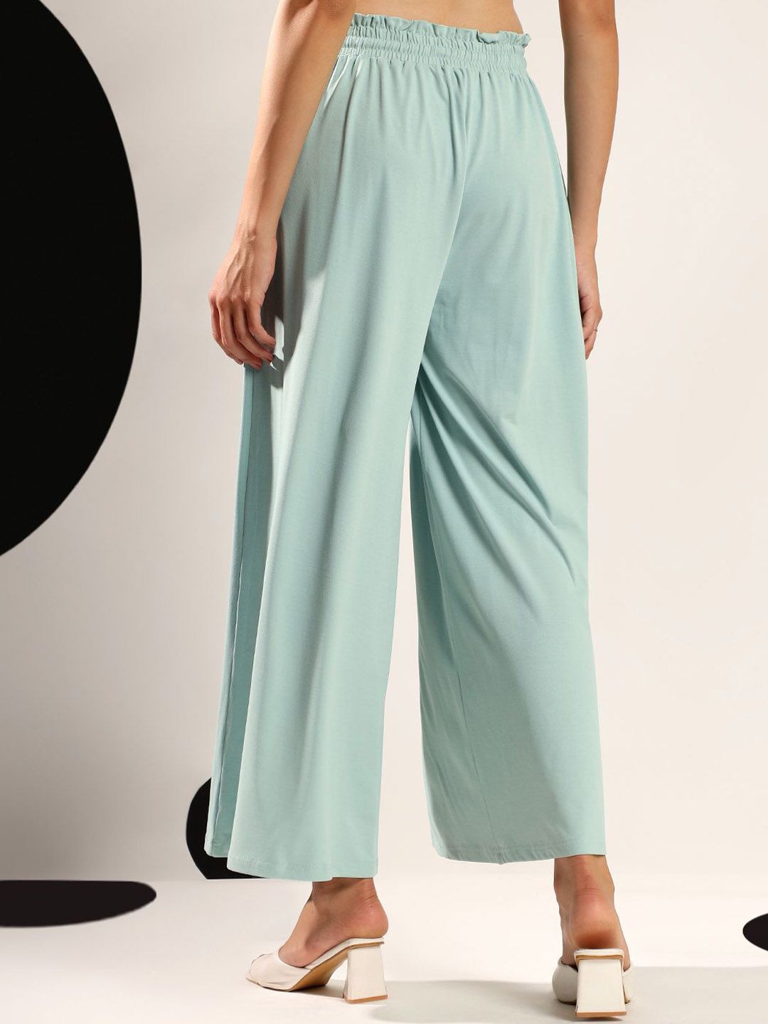 Kotty Women Relaxed Easy Wash Wide Leg Parallel Trousers