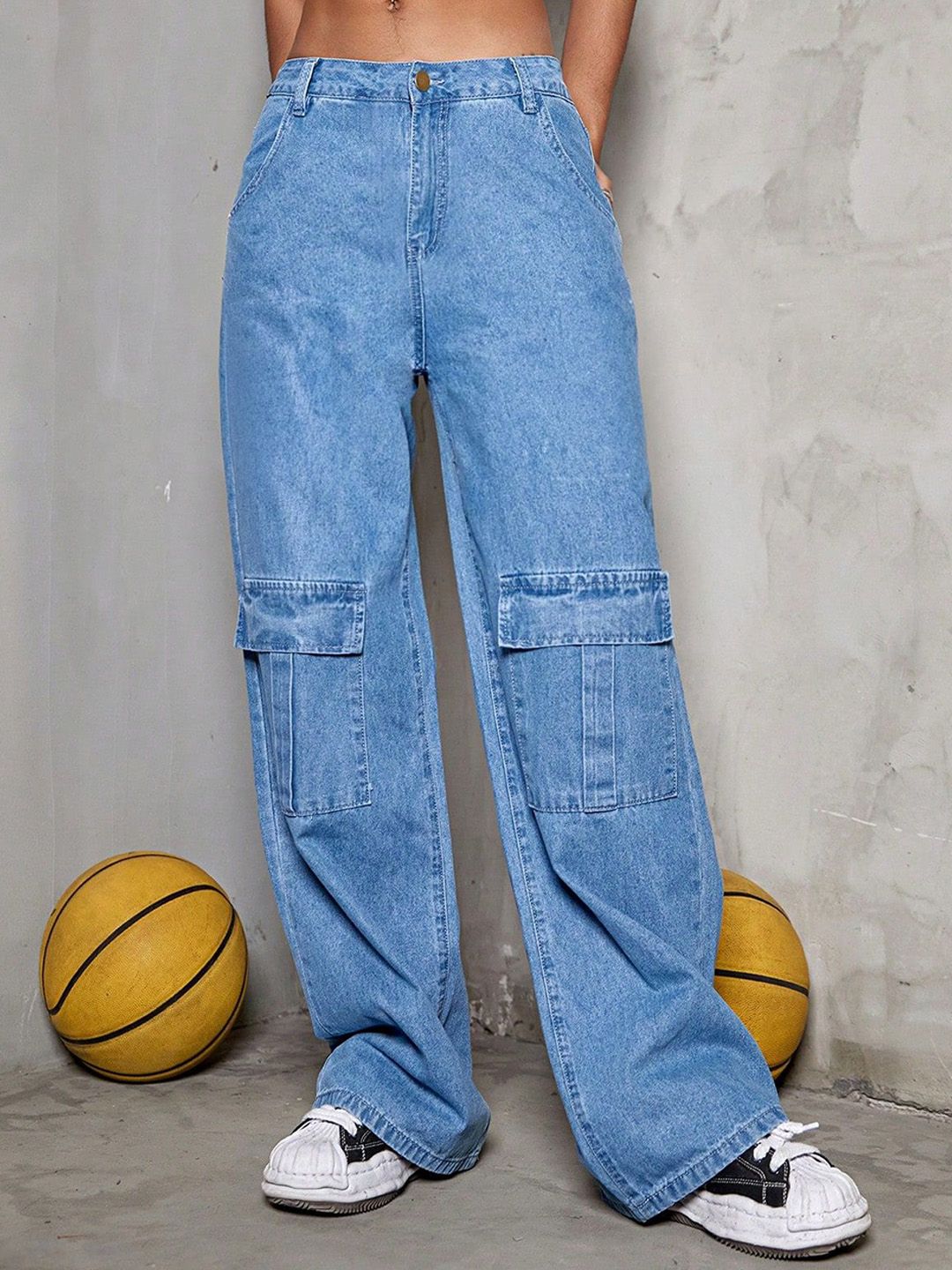 Kotty Women Jean Straight Fit High-Rise Stretchable Jeans