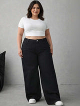 Kotty Women Trendy Wide Fit Fashion Jeans