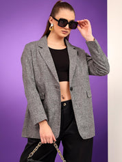Kotty Notched Lapel Single Breasted Blazer