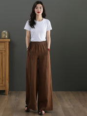 Kotty Women Loose Fit High-Rise Cotton Trouser